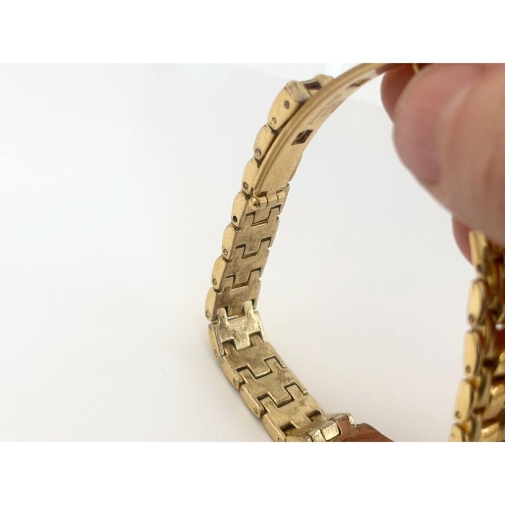 Vanity Fair Rhinestone Framed Gold T Stretch Vintage Wristwatch - 19mm - WORKS! - Picture 16 of 16